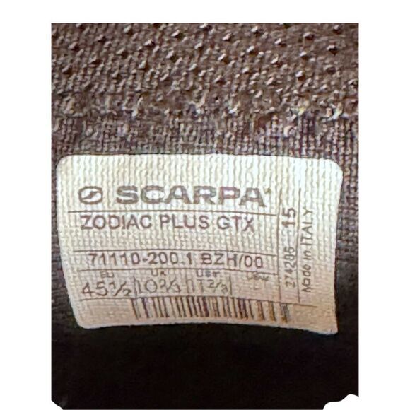 Scarpa Zodiac Plus GTX $349 Hiking Boot NIB Gore-Tex  Mid Shark Orange - Picture 11 of 14